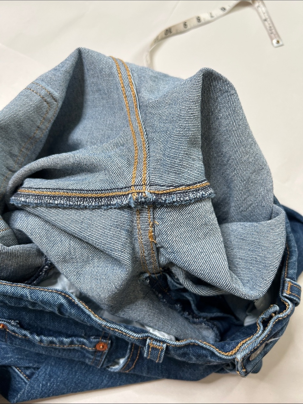 Levis Ribcage Boot Cut High-Rise Denim Jeans Size 30x33 Classic Button Fly - Picture 8 of 13